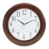 Corporate Wall Clock, 12-3/4", Cherry