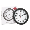 Norcross Auto Daylight-savings Wall Clock, 12-1/4", Black, 1 Aa