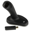 Ergonomic Wireless Optical Mouse, Three-button, Small, Black