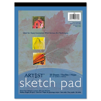 Art1st Sketch Pad, 60 Lbs. Heavyweight Drawing Paper. 9 X 12, 50 Sheets