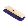 Bi-level Deck Scrub Brush, Polypropylene Fibers, 10 Plastic Block, Tapered Hole