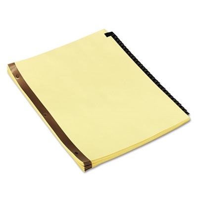 Leather-look Mylar Tab Dividers, 31 Numbered Tabs, Letter, Black/gold, Set Of 31