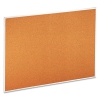 Bulletin Board, Natural Cork, 48 X 36, Satin-finished Aluminum Frame