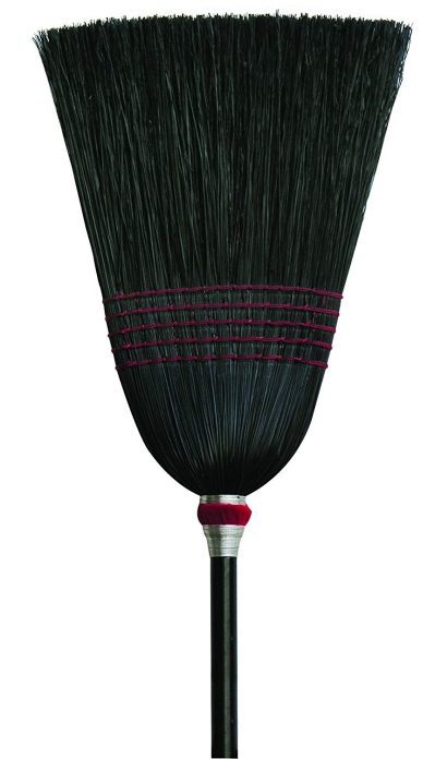 Black 100% Corn Parlor Broom - 12 Ea