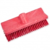 Carlisle 40423ec05 Red 10 Inch Sparta Dual Surface Floor Scrub Brush Head With 3/4-5 Acme Thread