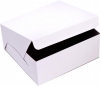 Safepro 10104, 10x10x4-inch Cardboard Cake Boxes, Take Out Disposable Paper Cake Pie Containers, Wholesale White Bakery Box (50)