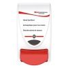 Scj Professional Sanitize Dispenser White With Red Button For 1 Liter Refills 