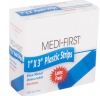Med 67133 1 X 3&quot; Blue Metal Detectable Plastic Band Aid 100/box&quot;