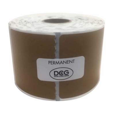 Nck Dcg-kp23-4 2 X 3 Kraft Label Thermal Transfer 500/roll 4/case 2000 Labels Per Case