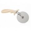  ppc-4w 4" Pizza Cutter With White Polypropylene Handle