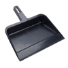 Tolco Heavy Duty Polypropylene Plastic Dust Pan Black 12/cs