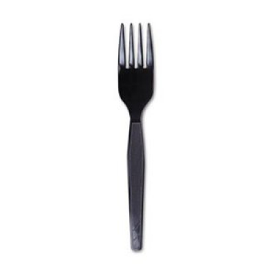Sleek  heavy Weight Black Forks Bulk 1000 Per Case