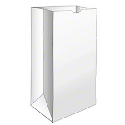 Duro 10# White Grocery Bag