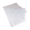 Reclosable polyethylene bags have strong seams to prevent splitting throughout several openings, closings, and fillings. We offer a variety of bag sizes to fit your need for any packaging job. 