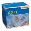 Cd-r Discs, 700mb/80min, 52x, W/slim Jewel Cases, Silver, 20/pack