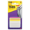 Angled Tabs, 2 X 1 1/2, Striped, Assorted Brights, 24/pack