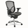 Alera Eq Series Ergonomic Multifunction Mid-back Mesh Chair, Aluminum Base