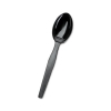 Smartstock Plastic Cutlery Refill, Spoons, Black, 40/pack, 24 Packs/carton