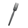 Smartstock Plastic Cutlery Refill, Forks, Black, 40/pack, 24 Packs/carton