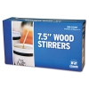 Wood Coffee Stirrers, 7 1/2&quot; Long, Woodgrain, 500 Stirrers/box, 10 Boxes/carton