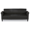 Alera Reception Lounge Furniture, 3-cushion Sofa, 77w X 31-1/2d X 32h, Black