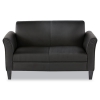 Alera Reception Lounge Furniture, Loveseat, 55-1/2w X 31-1/2d X 32h, Black