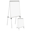 Dry Erase Easel Board, Easel Height: 42&quot; To 67&quot;, Board: 29&quot; X 41&quot;, White/silver