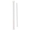 Wrapped Jumbo Flexible Straws, Polypropylene, 7 5/8&quot; Long, White, 400/pack