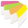 Angled Tabs, 2 X 1 1/2, Solid, Assorted Brights, 24/pack