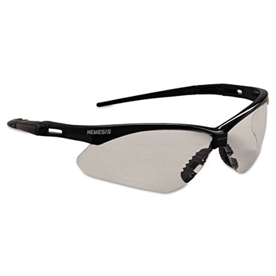 Nemesis Safety Glasses, Black Frame, Clear Anti-fog Lens