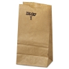 #1 Paper Grocery Bag, 30lb Kraft, Standard 3 1/2 X 7 3/8 X 6 7/8, 500 Bags