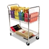 Carry-all Cart/mail Cart, Two-shelf, 34-7/8w X 18d X 39-1/2h, Silver