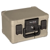 Fire And Waterproof Chest, 0.15 Cu. Ft., 12 1/5w X 9 4/5d X 7 3/10h, Taupe