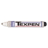 Texpen Industrial Paint Marker Pen, Medium Tip, White