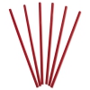 Wrapped Giant Straws, 10 1/4&quot;, Polypropylene, Red, 300/box, 4 Boxes/carton