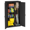 Janitorial Cabinet, 36w X 18d X 64h, Black