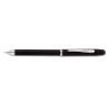 Tech3+ Retractable Ballpoint Pen, Black Barrel, Black/red Ink, Medium Point
