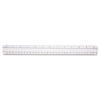 12&quot; Magnifying Ruler, Plastic, Clear