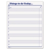 &quot;things To Do Today&quot; Daily Agenda Pad, 8 1/2 X 11, 100 Forms