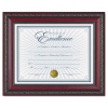 World Class Document Frame W/certificate, Rosewood, 8 1/2 X 11