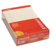 Colored Perforated Note Pads, 8 1/2 X 11, Ivory, 50 Sheet, Dozen