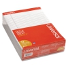 Colored Perforated Note Pads, 8 1/2 X 11, Gray, 50 Sheet, Dozen