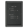 Enclosed Magnetic Directory, 24 X 36, Black Surface, Graphite Aluminum Frame