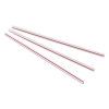 Unwrapped Hollow Stir-straws, 5 1/2&quot;, Plastic, White/red, 1000/box, 10 Boxes/ct