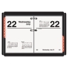Compact Desk Calendar Refill, 3 X 3 3/4, White, 2018