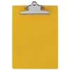 Recycled Plastic Clipboard W/ruler Edge, 1&quot; Clip Cap, 8 1/2 X 12 Sheets, Yellow