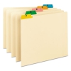 Recycled Top Tab File Guides, Alpha, 1/5 Tab, Manila, Letter, 25/set