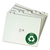 Recycled Top Tab File Guides, Alpha, 1/5 Tab, Pressboard, Letter, 25/set