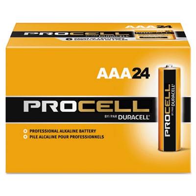 Procell Alkaline Batteries, Aaa, 24/box