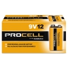 Procell Alkaline Batteries, 9v, 12/box